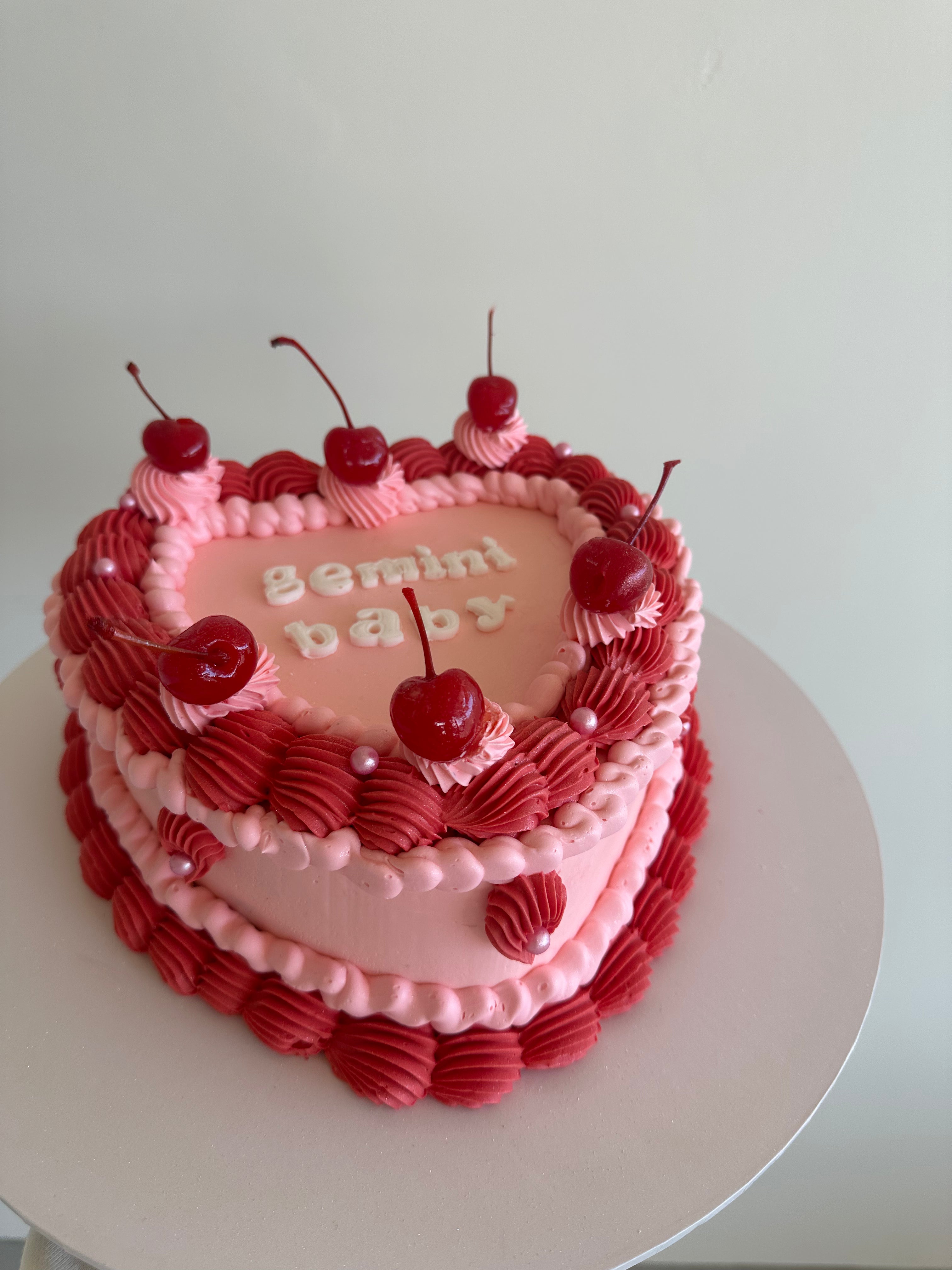 RETRO 'Lambeth' HEART CAKES Zynski Bakes